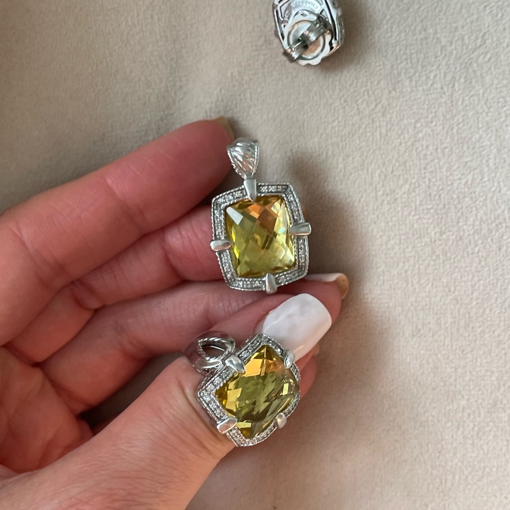 CHARRIOL Citrine JEWELRY SET- PENDENT, EARRINGS AND RING - Picture 7 of 9